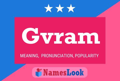 Póster del nombre Gvram