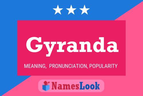 Póster del nombre Gyranda