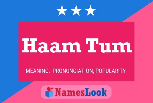 Póster del nombre Haam Tum