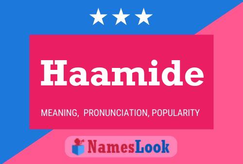 Póster del nombre Haamide