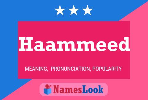 Póster del nombre Haammeed