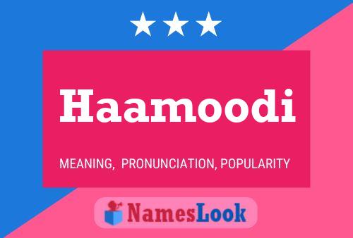 Póster del nombre Haamoodi