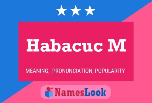 Póster del nombre Habacuc M