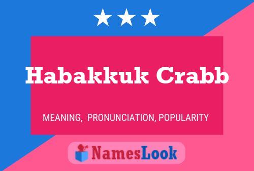 Póster del nombre Habakkuk Crabb