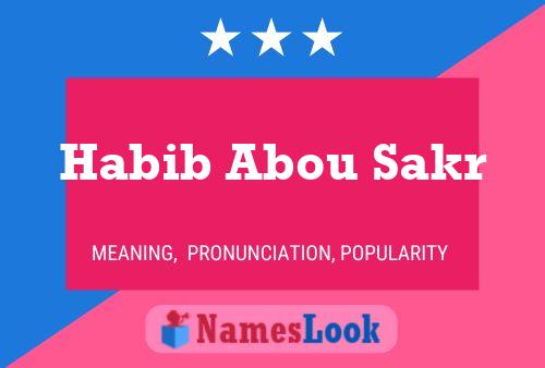 Póster del nombre Habib Abou Sakr