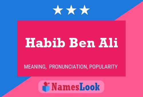 Póster del nombre Habib Ben Ali