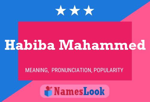 Póster del nombre Habiba Mahammed