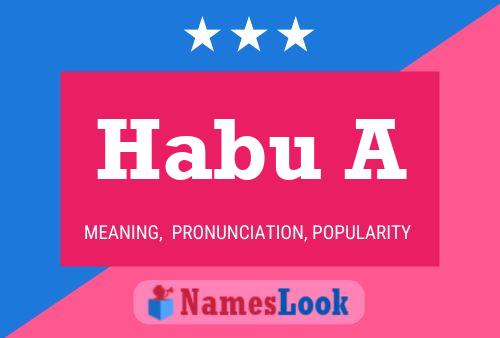 Póster del nombre Habu A