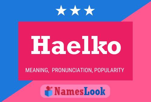 Póster del nombre Haelko