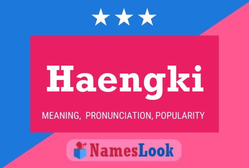 Póster del nombre Haengki