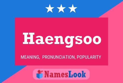 Póster del nombre Haengsoo