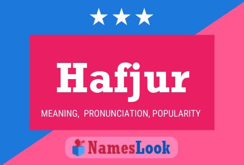 Póster del nombre Hafjur