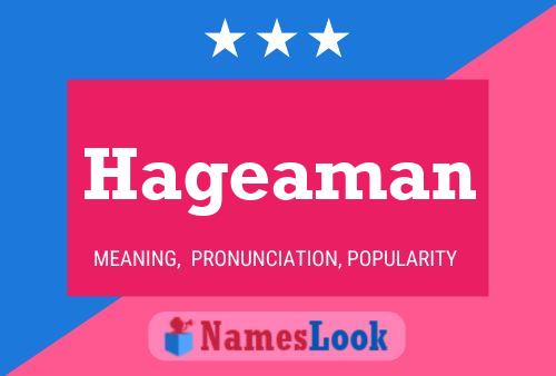 Póster del nombre Hageaman