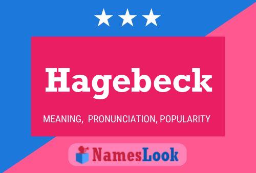 Póster del nombre Hagebeck