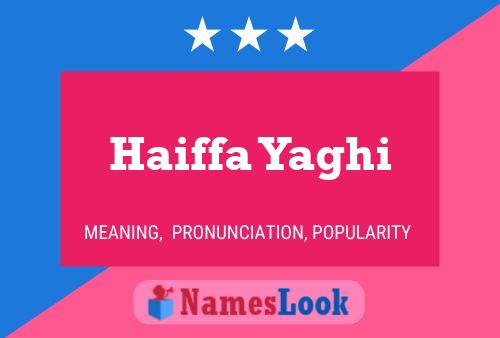 Póster del nombre Haiffa Yaghi