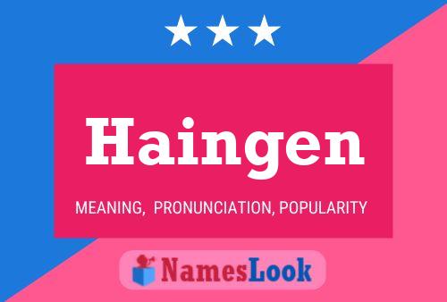 Póster del nombre Haingen