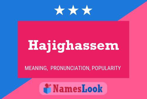 Póster del nombre Hajighassem