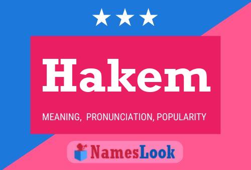 Póster del nombre Hakem