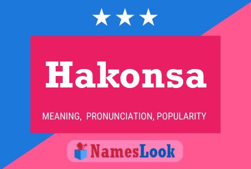 Póster del nombre Hakonsa