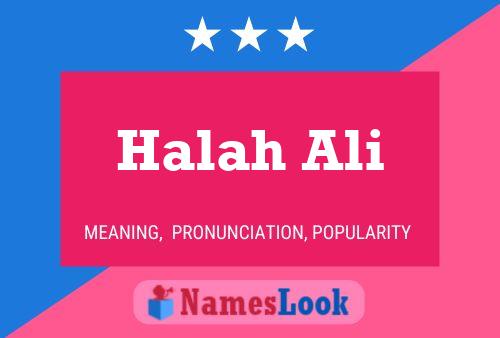 Póster del nombre Halah Ali