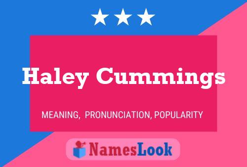 Póster del nombre Haley Cummings