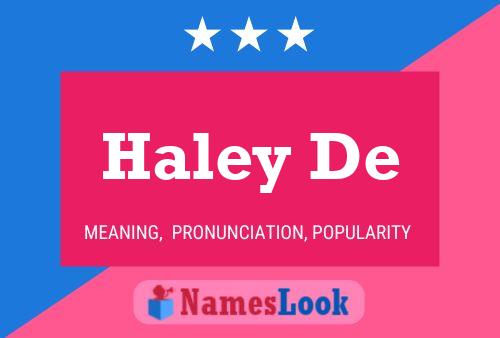 Póster del nombre Haley De