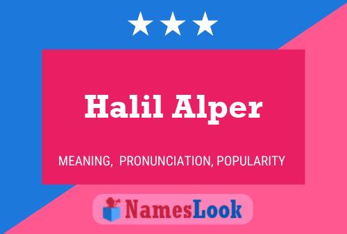 Póster del nombre Halil Alper