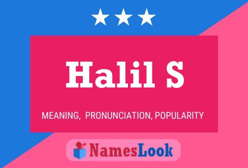 Póster del nombre Halil S