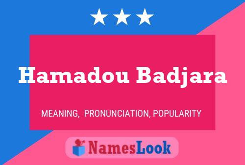 Póster del nombre Hamadou Badjara