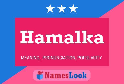 Póster del nombre Hamalka