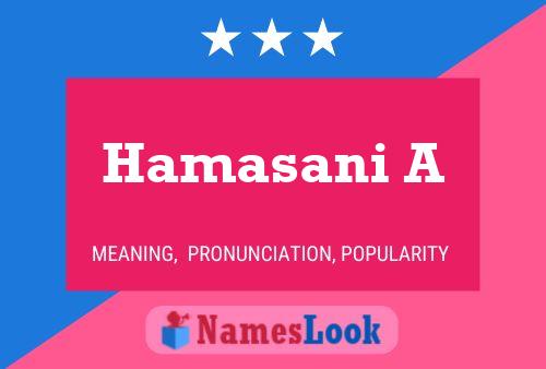 Póster del nombre Hamasani A