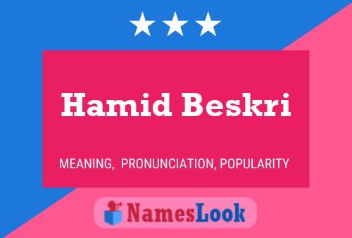 Póster del nombre Hamid Beskri