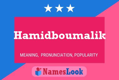 Póster del nombre Hamidboumalik