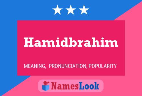 Póster del nombre Hamidbrahim