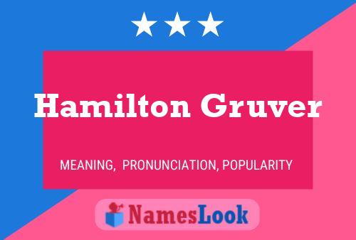 Póster del nombre Hamilton Gruver