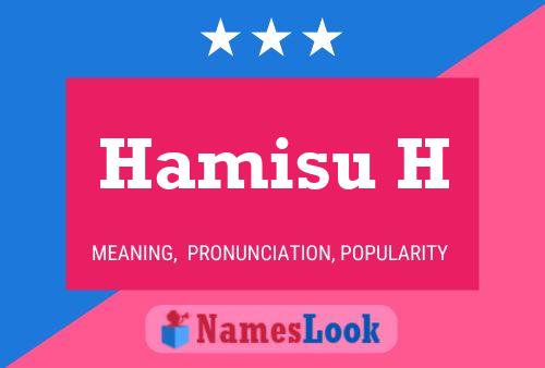 Póster del nombre Hamisu H