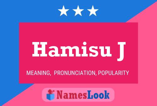 Póster del nombre Hamisu J