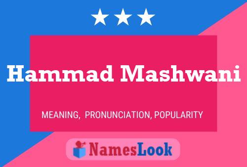 Póster del nombre Hammad Mashwani