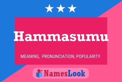 Póster del nombre Hammasumu