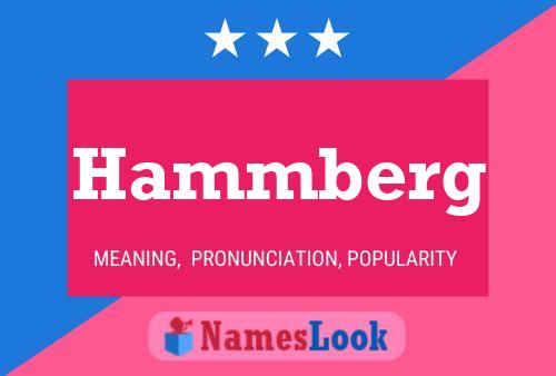 Póster del nombre Hammberg