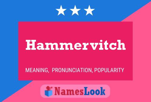 Póster del nombre Hammervitch