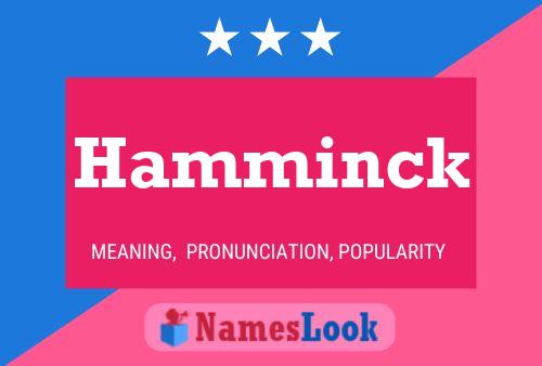 Póster del nombre Hamminck