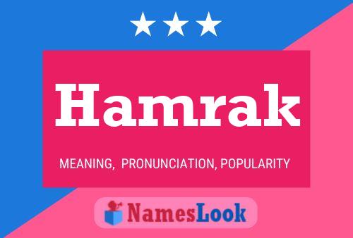 Póster del nombre Hamrak