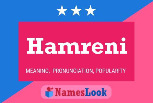 Póster del nombre Hamreni