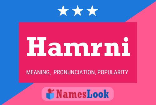 Póster del nombre Hamrni