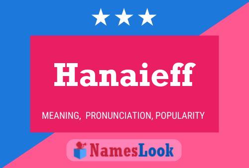 Póster del nombre Hanaieff