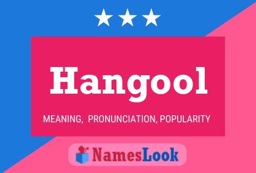 Póster del nombre Hangool