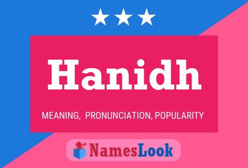 Póster del nombre Hanidh