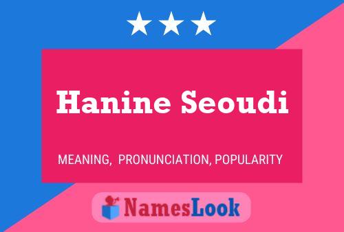 Póster del nombre Hanine Seoudi