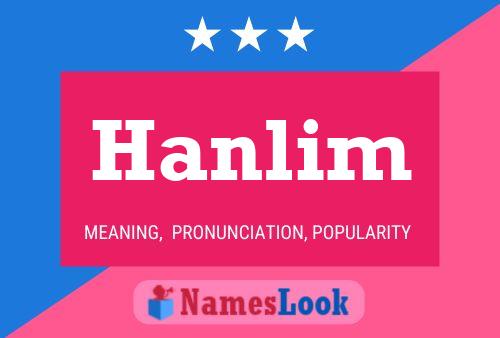 Póster del nombre Hanlim